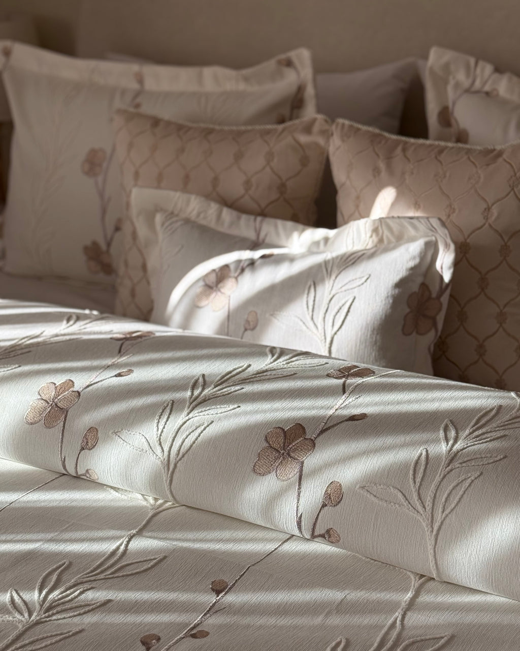 Couvre lit « Magnolia »en piqué royal