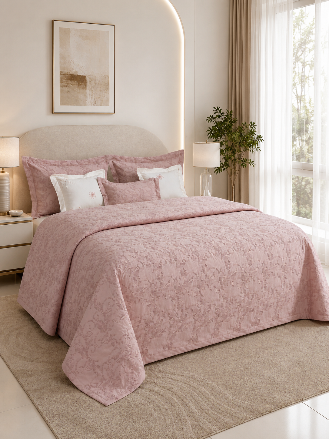 Couvre lit "Athena" ROSE 002