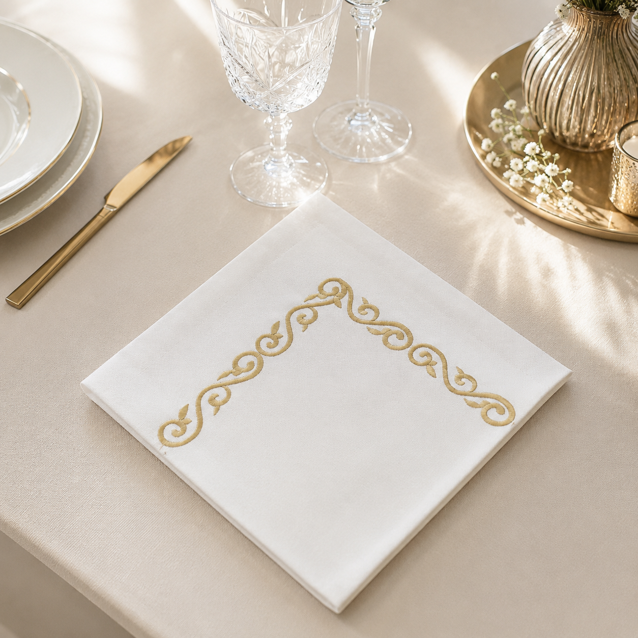 Nappe brodée