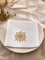 Nappe "Layali" brodée (Doré, argenté, bronze)