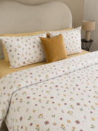 Parure imprimée en DRAP PLAT (JAUNE)