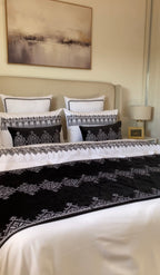 Parure "Henna" en Drap Plat (Noire)