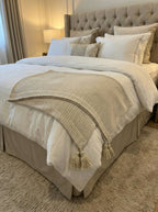Plaid Beige en maille
