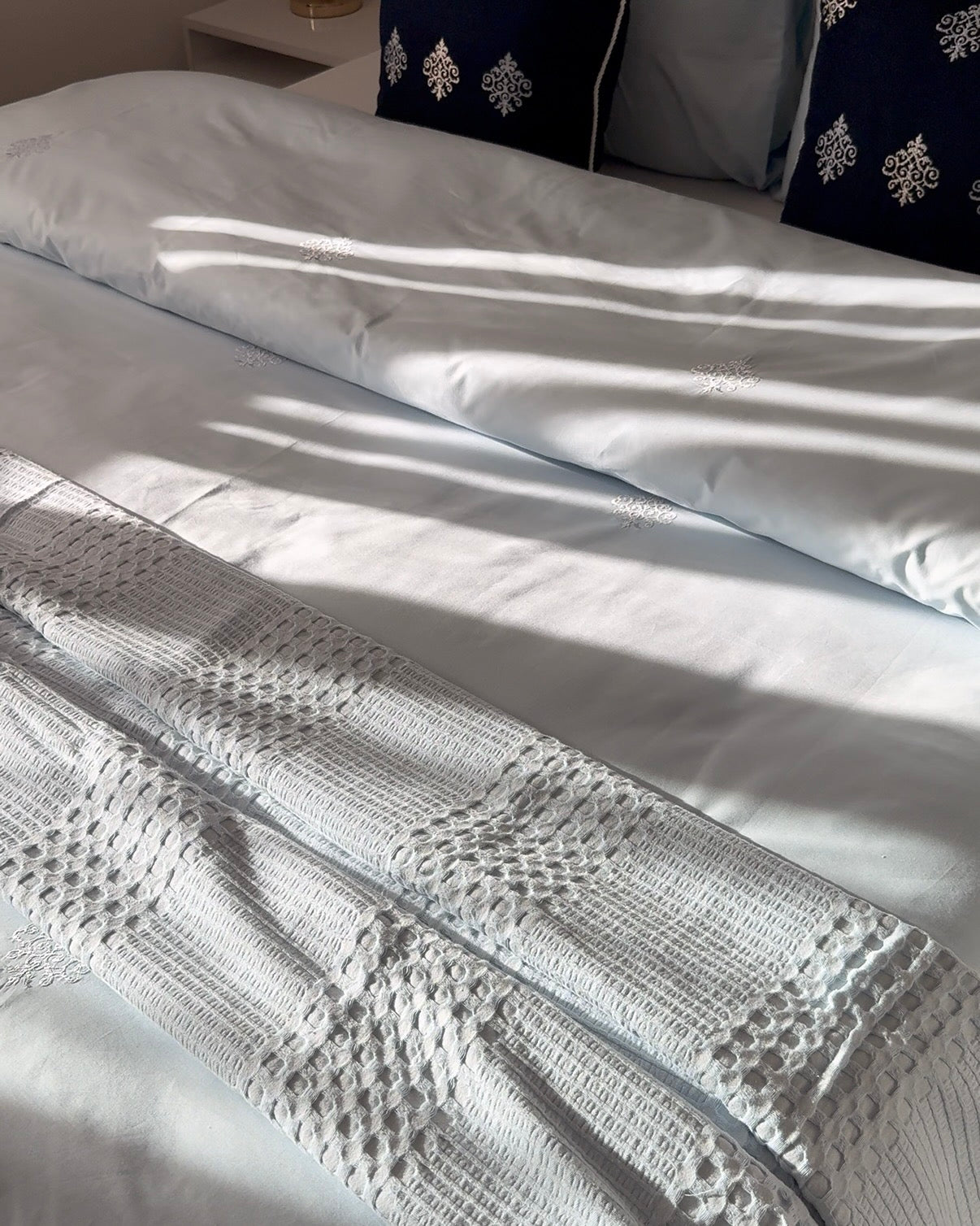 Parure « Evoria » en housse de couette (Bleu)