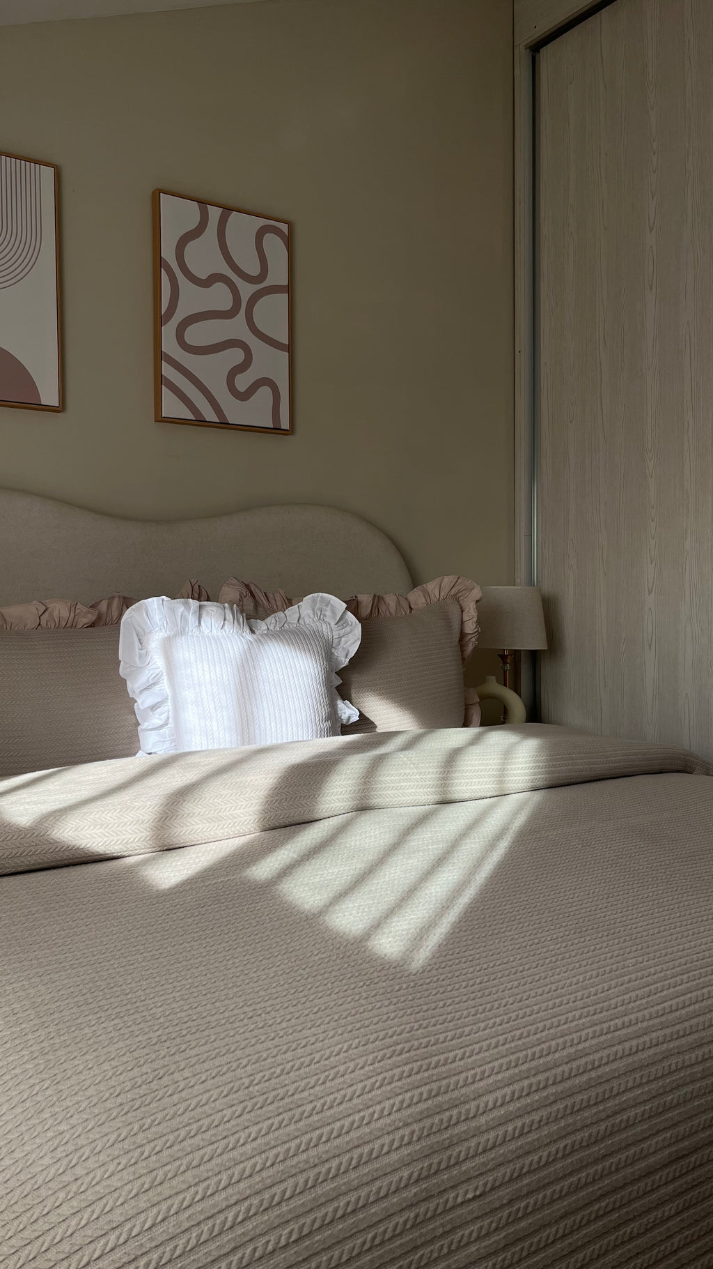 Couvre lit en maille