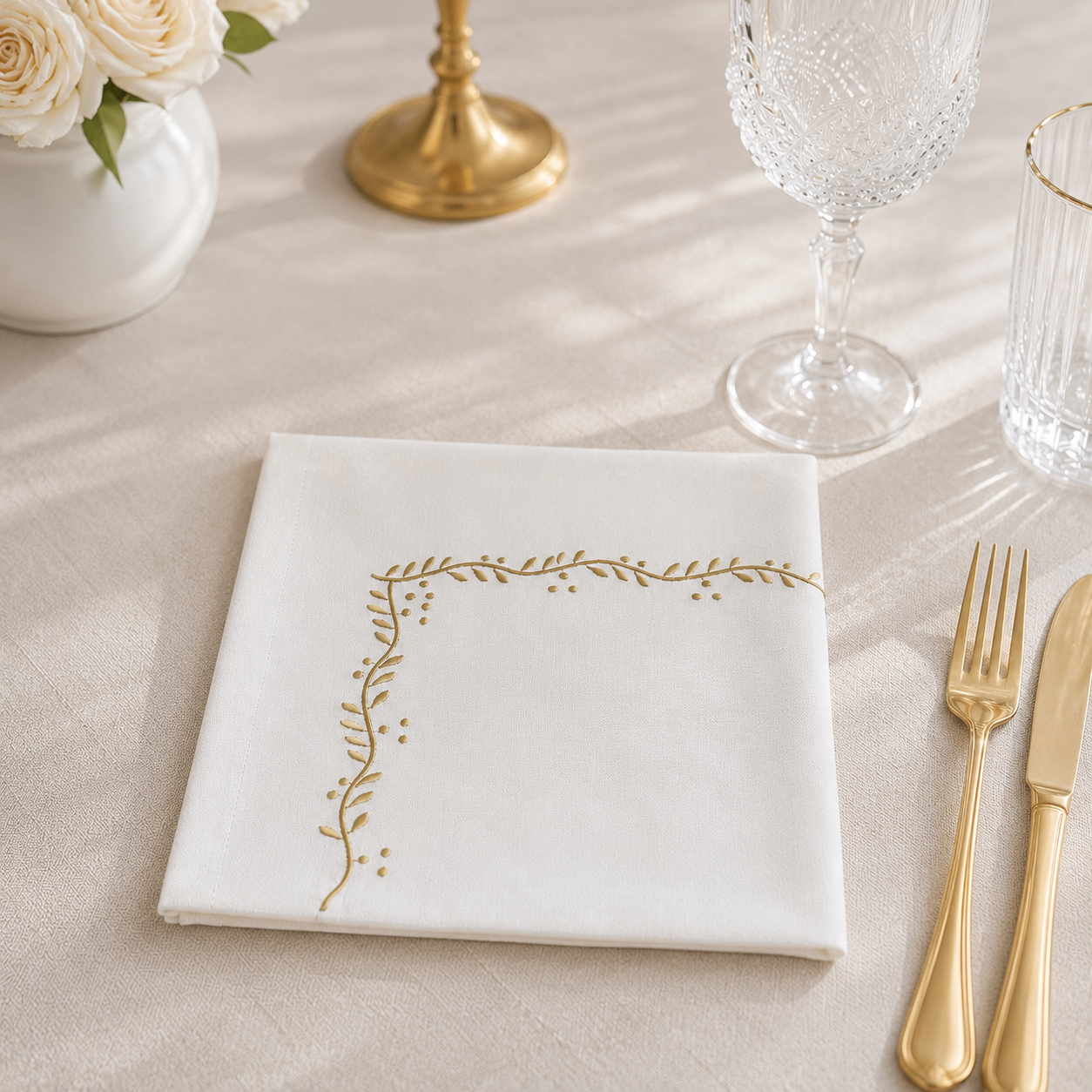 Nappe brodée